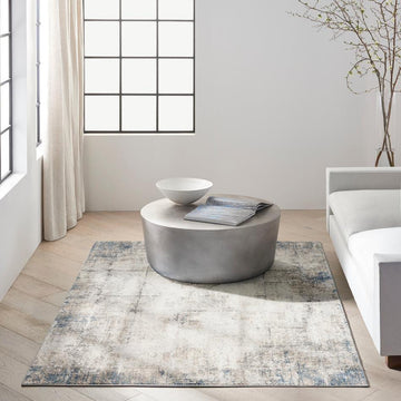 Calvin Klein CK022 Infinity IFN03 Modern Abstract Grid Distressed Shimmer Hi-Low Textured Polyester Low Profile Short Pile Stone Grey/Ivory/Beige/Taupe/Charcoal Grey/Midnight Blue/Cream Rug-Calvin Klein-Rug Love - The Most Loved Rug Store